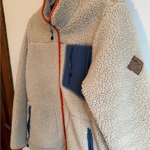 Eddie Bauer Fleece Sherpa Camp Zip Jacket size L - Picture 5 of 7